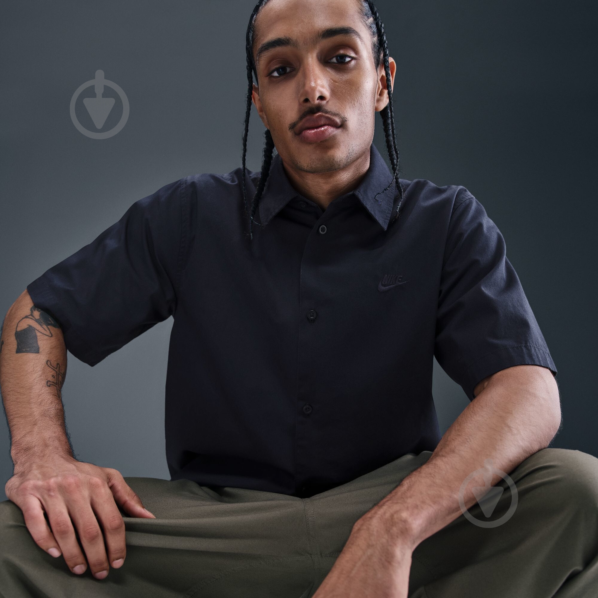 Сорочка Nike M NK CLUB SS BTN SHIRT WSH HJ2029-451 р. L синій - фото 13