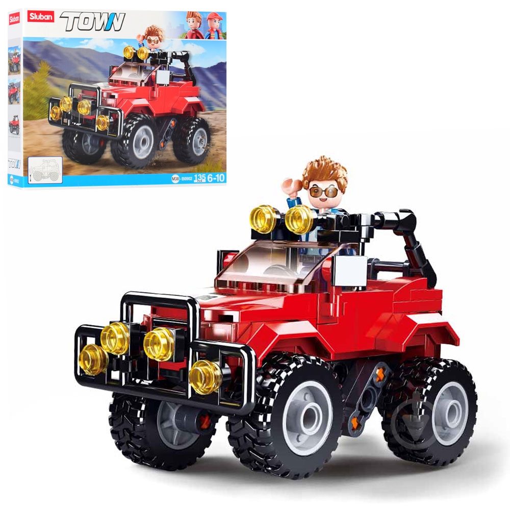 Игрушка-конструктор Sluban Town Джип M38-B0902 - фото 1
