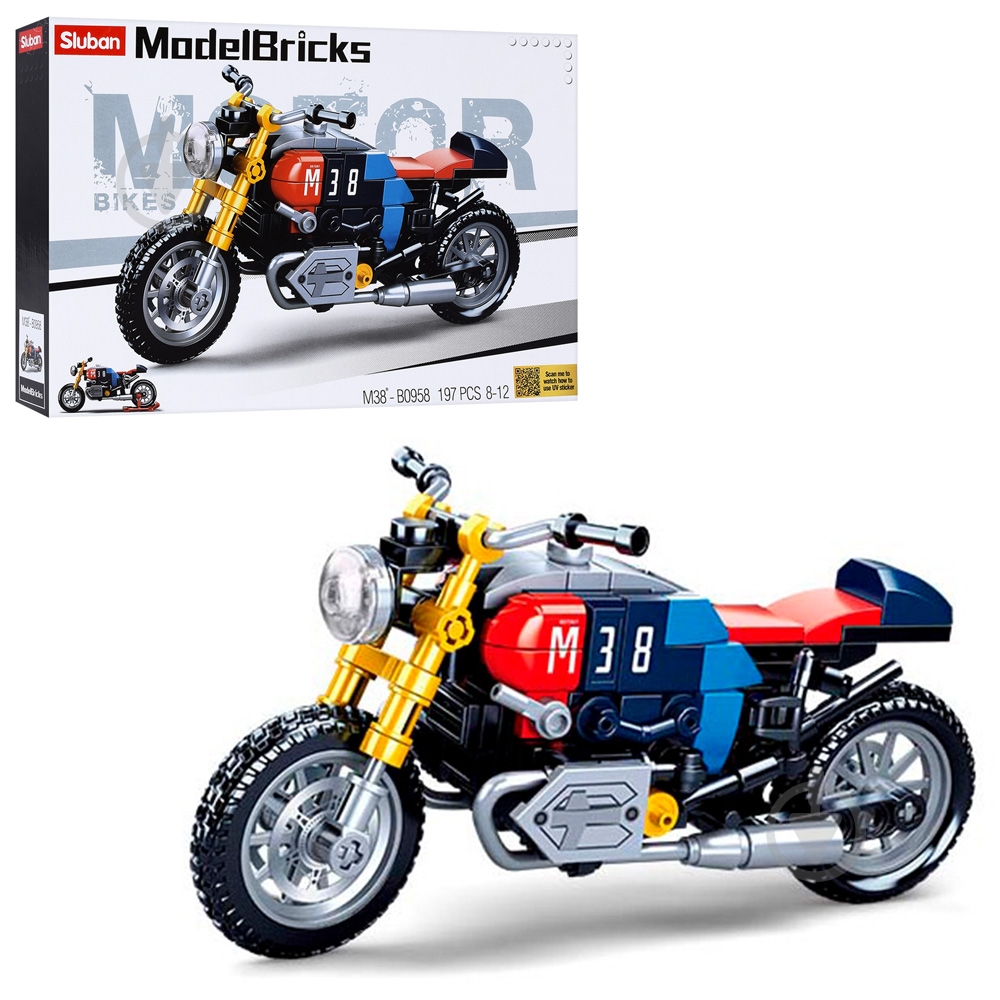 Игрушка-конструктор Sluban Model Bricks Мотоцикл M38-B0958 - фото 1