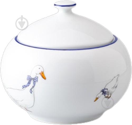 Сахарница Thun Opal Гуси 350 мл - фото 1
