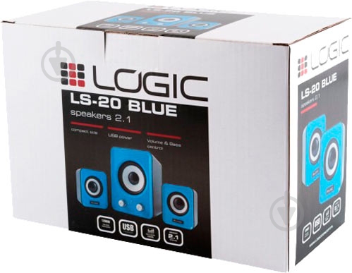Акустична система Logic Concept 2.1 blue LS-20 - фото 3
