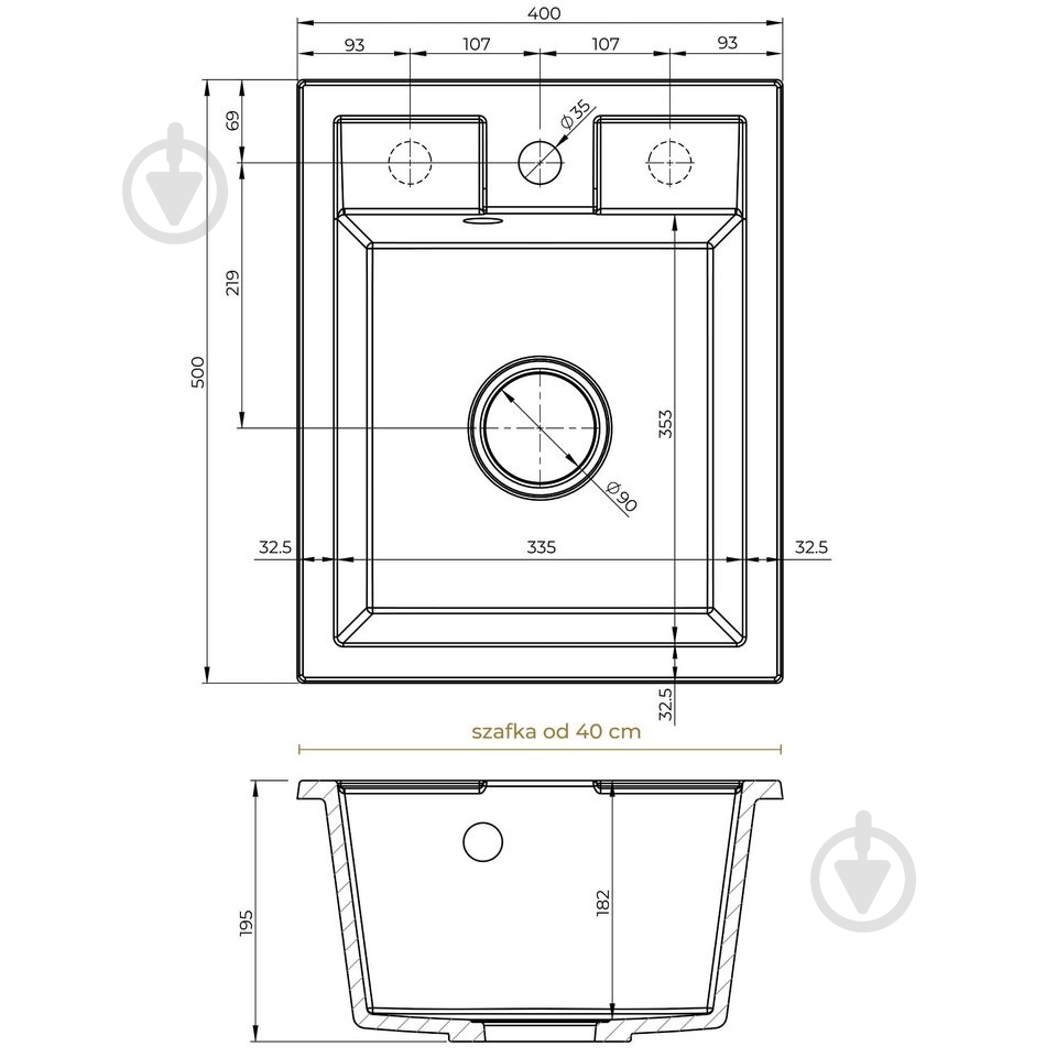Мойка для кухни FERRUM 40FER.W1K40 Sink Quality - фото 5