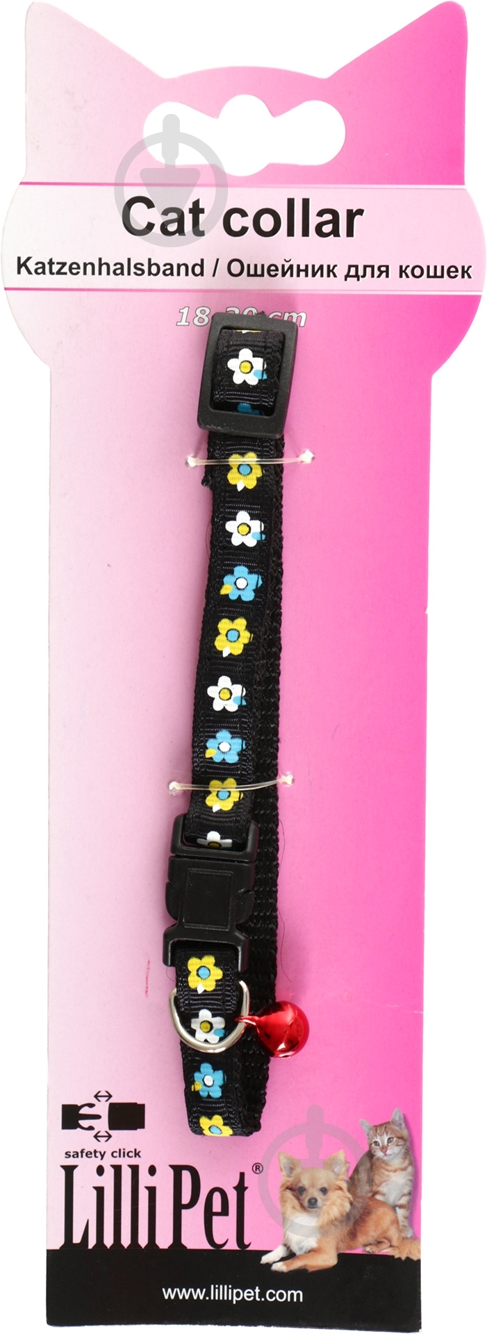 Ошейник Lilli Pet Cat Collar черный 1х18-30 см - фото 2