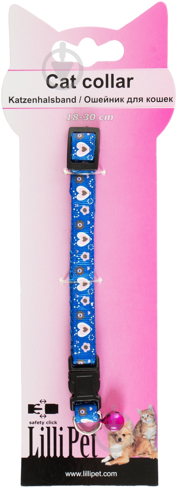 Ошейник Lilli Pet Cat Collar синий 1х18-30 см - фото 2