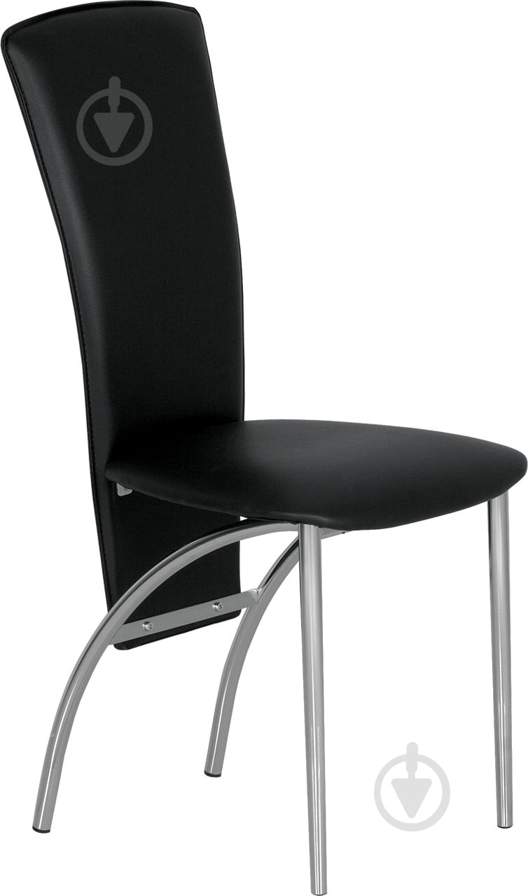 Стілець обідній Nowy Styl AMELY CHROME (BOX-4) (CH) V-4 хром/чорний - фото 1
