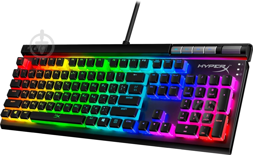 Кейкапи HyperX Pudding ABS 104 шт чорний/білий (4P5P4AX) - фото 4 Кейкапи HyperX Pudding ABS 104 шт чорний/білий (4P5P4AX) - фото 4