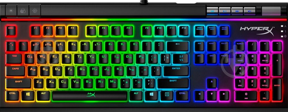 Кейкапи HyperX Pudding ABS 104 шт чорний/білий (4P5P4AX) - фото 2 Кейкапи HyperX Pudding ABS 104 шт чорний/білий (4P5P4AX) - фото 2