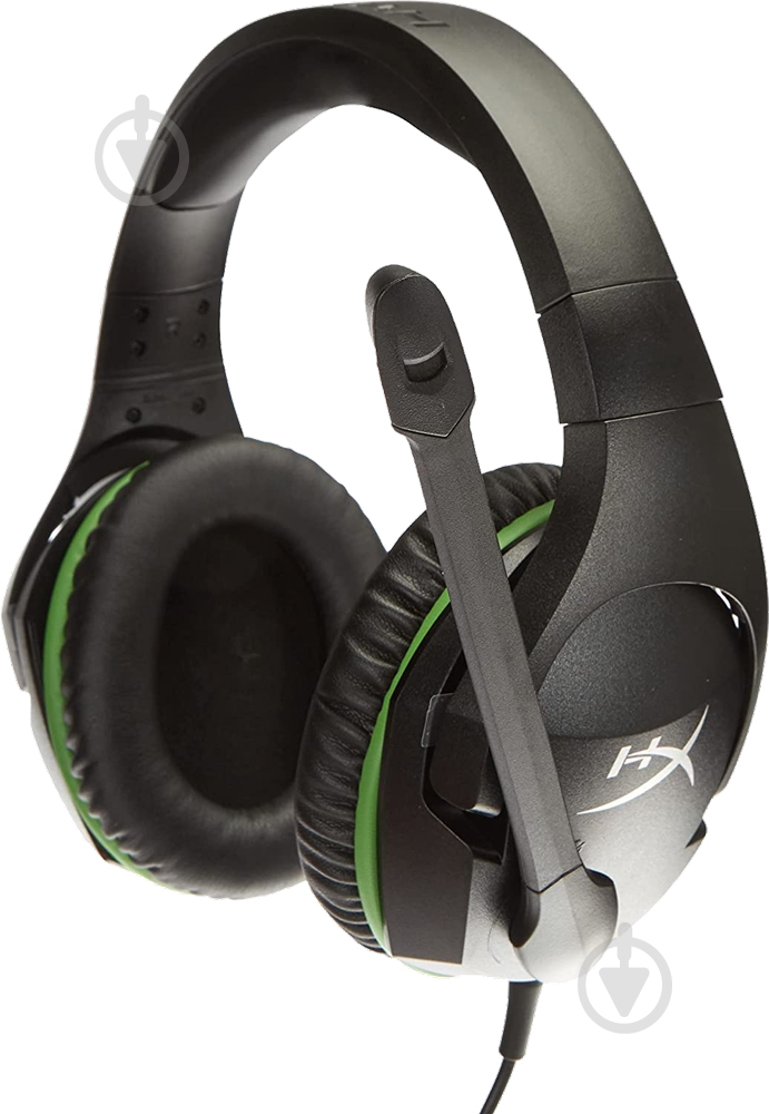 Гарнитура HyperX CloudX Stinger Xbox 3.5 мм black/green (4P5K1AA) - фото 1
