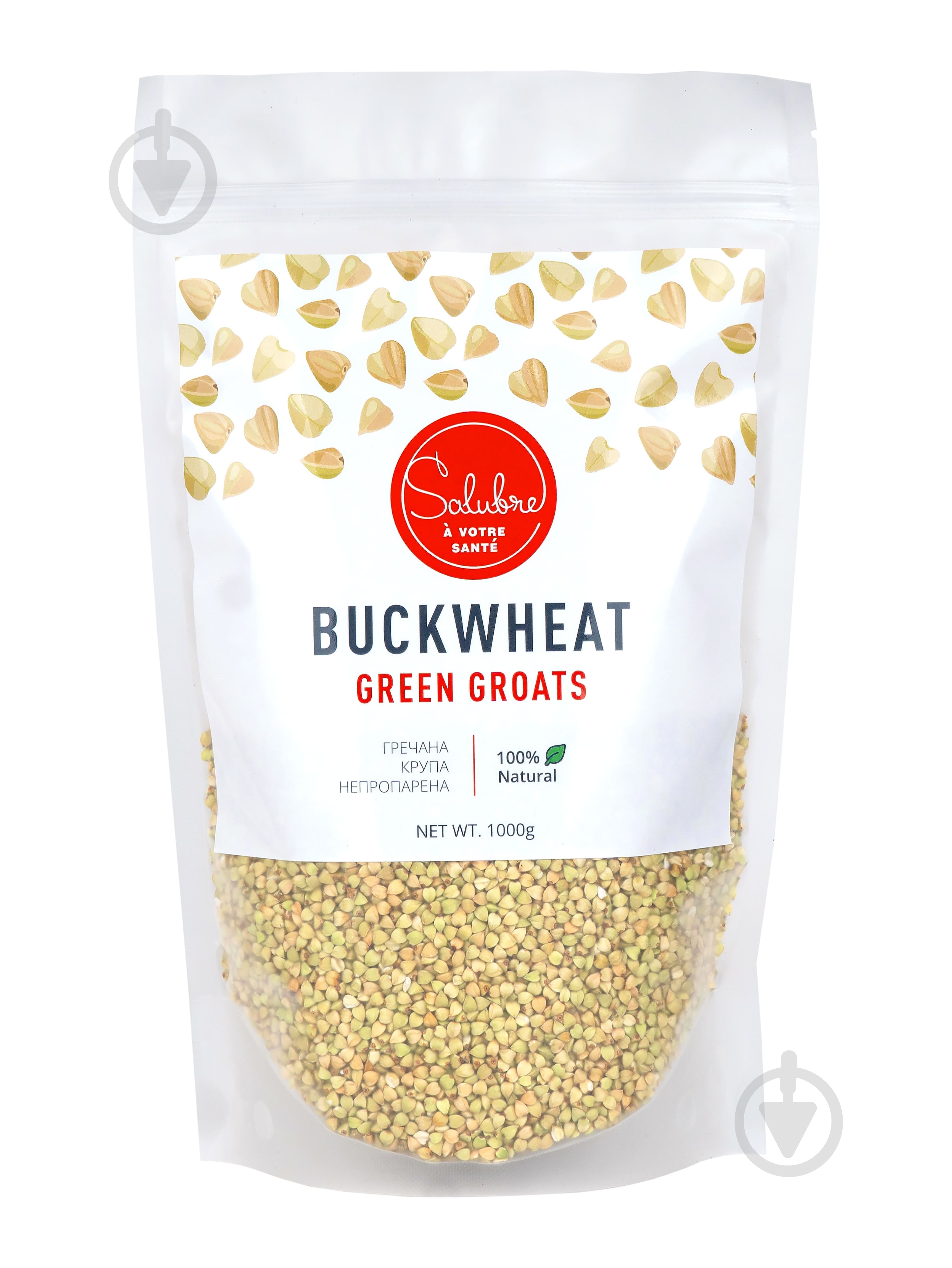 Крупа гречана Salubre зелена 1000 г - фото 1