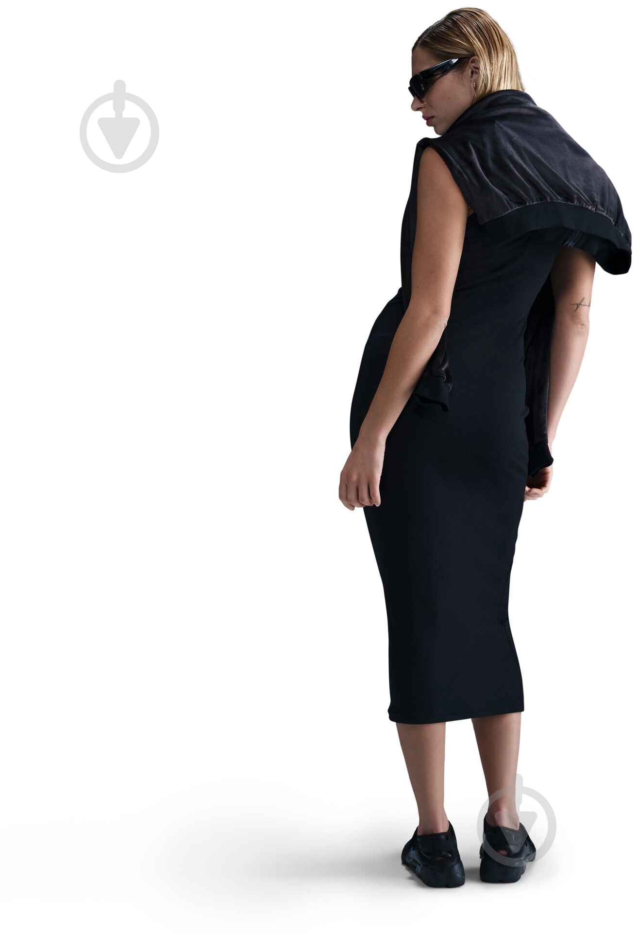 Платье Nike W NSW NK CHLL KNT MRIB TNK DRS HJ0710-010 р.XL черный - фото 2 Платье Nike W NSW NK CHLL KNT MRIB TNK DRS HJ0710-010 р.XL черный - фото 2