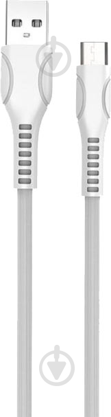 Кабель ColorWay USB - MicroUSB (line-drawing) 2.4 А 1 м белый - фото 1