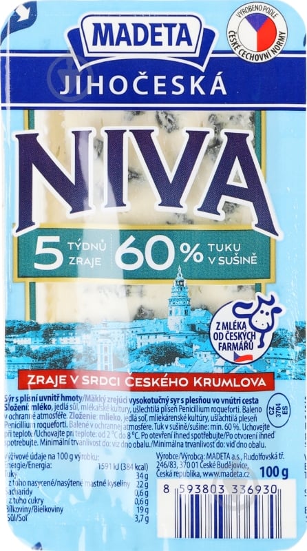 Сыр Madeta Нива 60% 100 г - фото 1