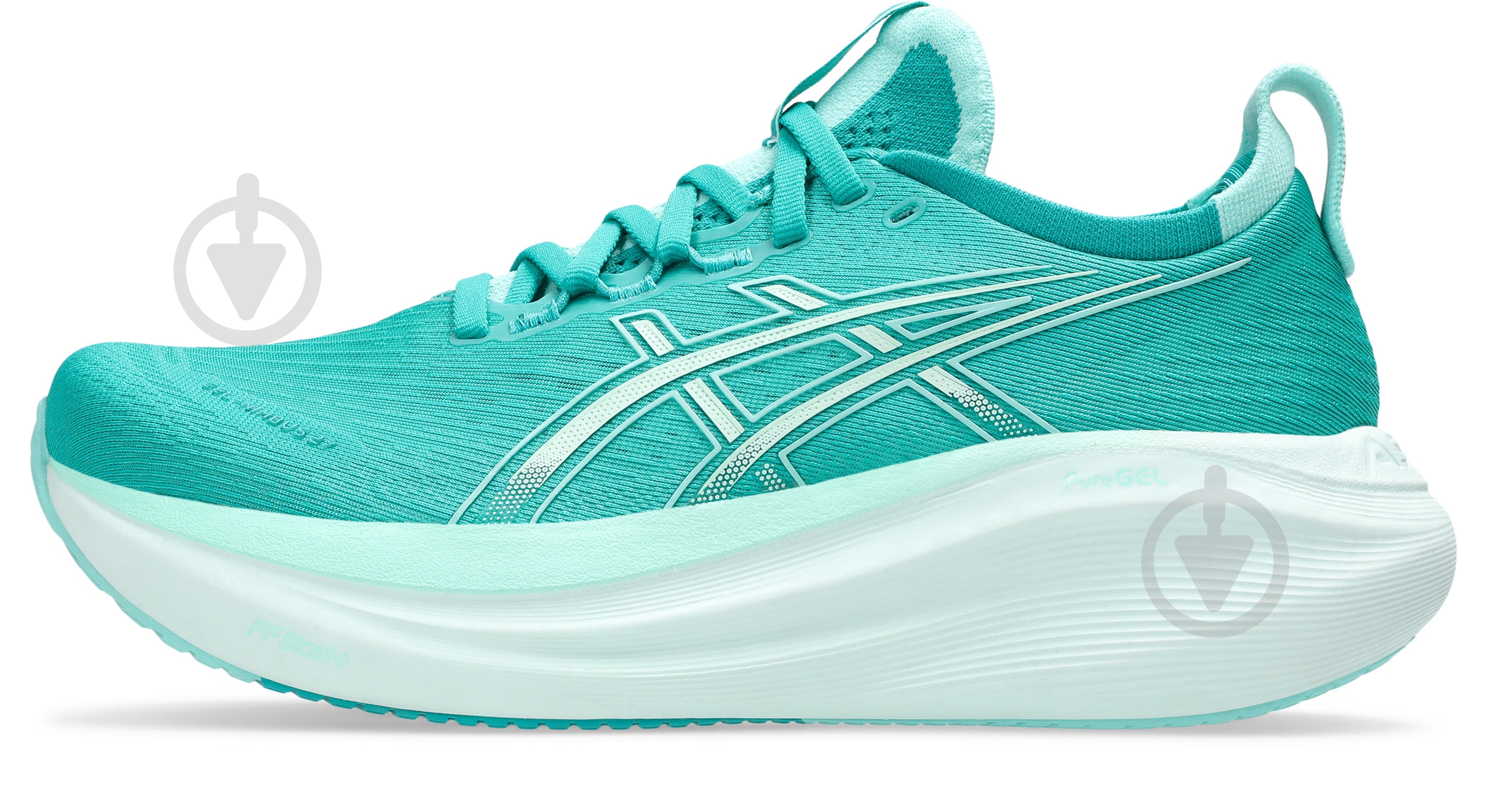 Кроссовки женские Asics GEL-NIMBUS 27 1012B753-400 р.41,5 бирюзовые - фото 2 Кроссовки женские Asics GEL-NIMBUS 27 1012B753-400 р.41,5 бирюзовые - фото 2