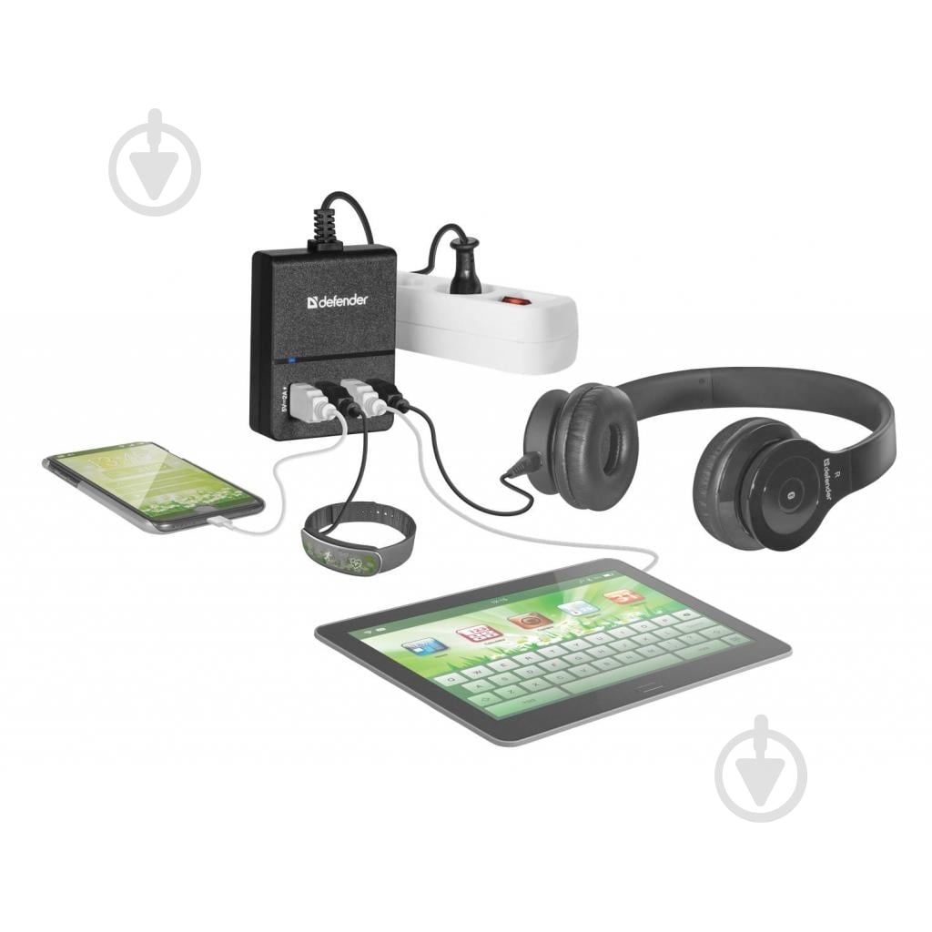 Зарядная станция Defender UPA-40 4xUSB 5А (83537) - фото 2