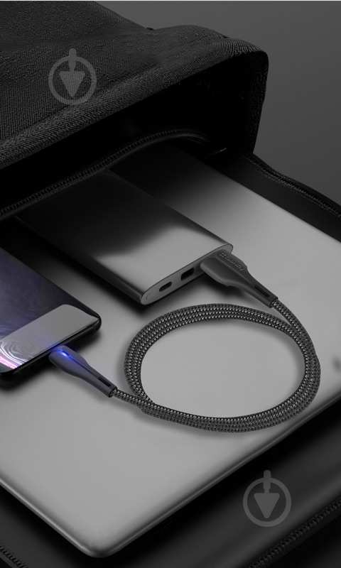 Кабель ColorWay USB - Apple Lightning (PVC + led) 2.4А 1 м black - фото 10 Кабель ColorWay USB - Apple Lightning (PVC + led) 2.4А 1 м black - фото 10