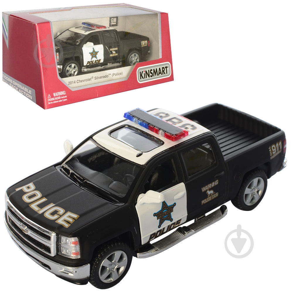 Автомобіль Kinsmart Chevrolet Silverado 2014 KT5381WP - фото 1