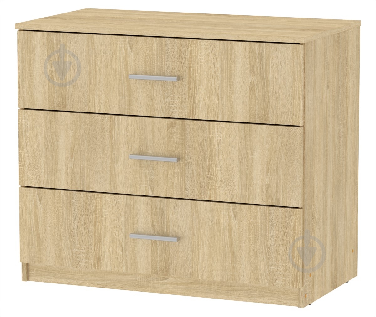 Комод Компанит 3Б дуб сонома/дуб сонома - фото 1