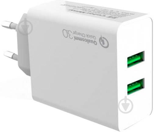 Сетевое зарядное устройство ColorWay 2USB Quick Charge 3.0 (36W) - фото 2 Сетевое зарядное устройство ColorWay 2USB Quick Charge 3.0 (36W) - фото 2