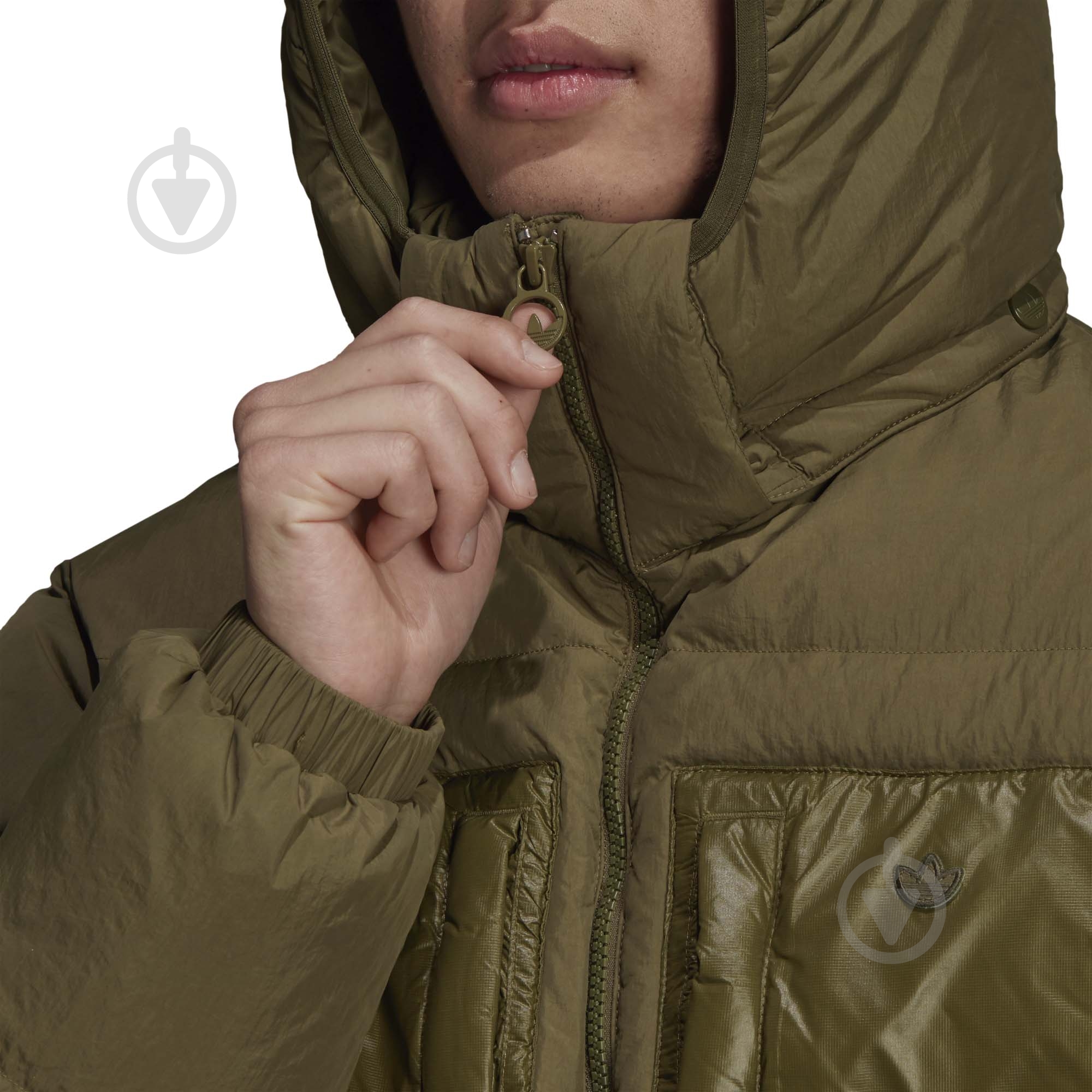 Пуховик мужской Adidas DOWN REGEN PUFF H13563 р.2XL оливковый - фото 7 Пуховик мужской Adidas DOWN REGEN PUFF H13563 р.2XL оливковый - фото 7