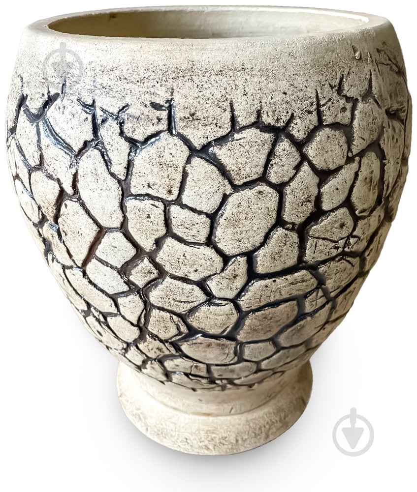 Горшок посадочный шамот Тера круглый беж/коричневый 33 л Наша Кераміка - фото 1 Горшок посадочный шамот Тера круглый беж/коричневый 33 л Наша Кераміка - фото 1