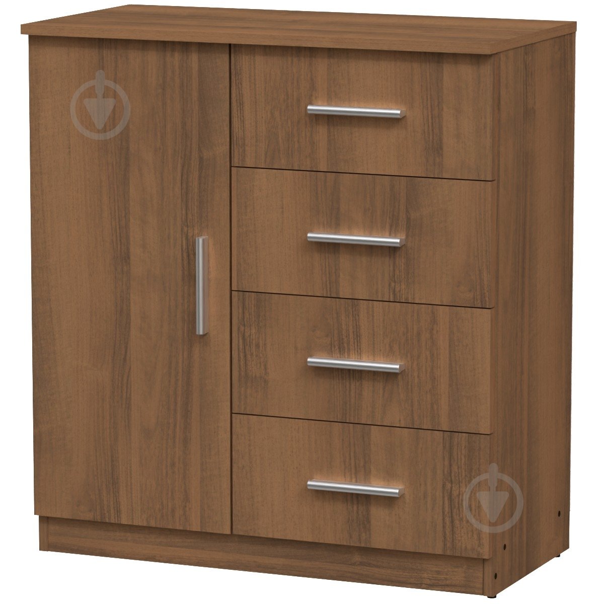 Комод Компанит 4+1А орех - фото 1 Комод Компанит 4+1А орех - фото 1