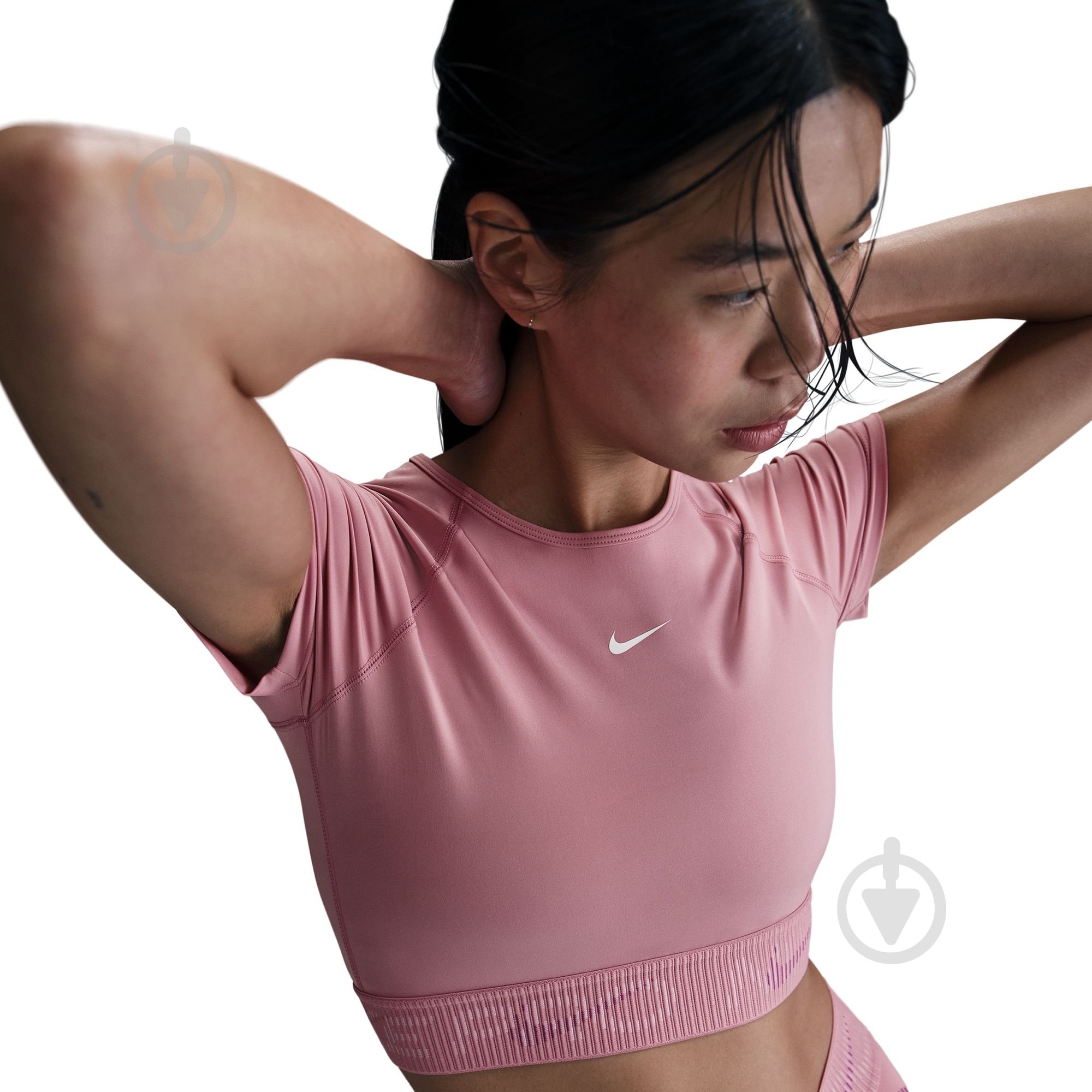 Топ W NP DF SS CROP TOP TT GX HM6369-699 р.L рожевий - фото 4