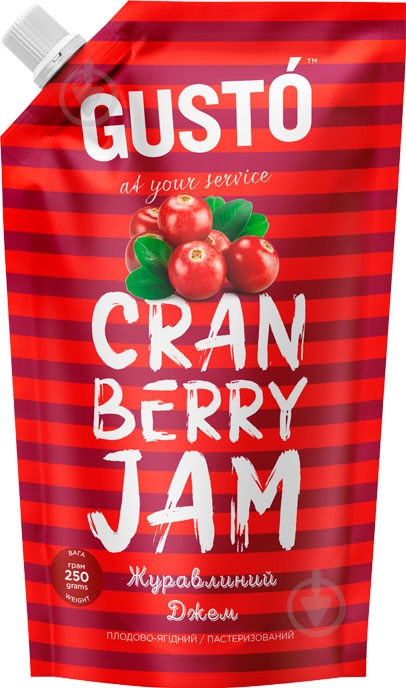 Джем Клюква 250 г - фото 1 Джем Клюква 250 г - фото 1