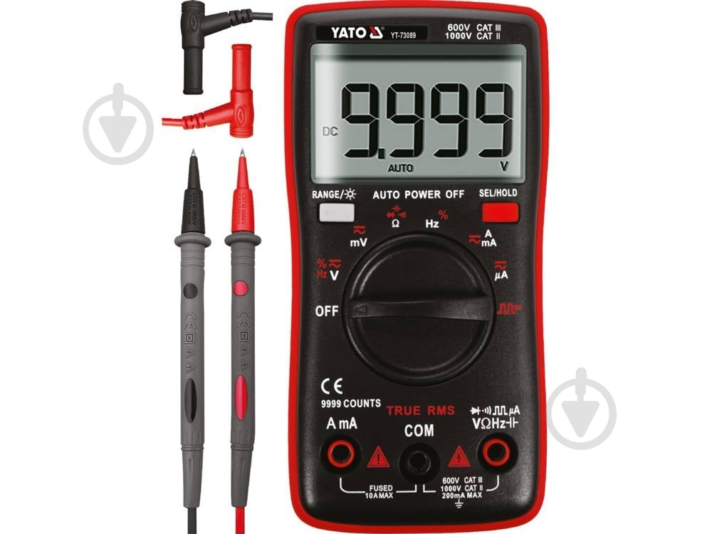 Мультиметр цифровой YATO YT-73089 - фото 4