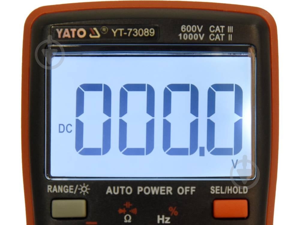 Мультиметр цифровой YATO YT-73089 - фото 3