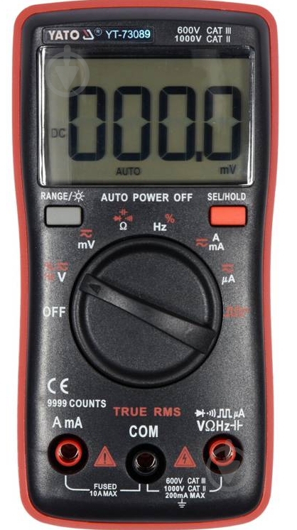 Мультиметр цифровой YATO YT-73089 - фото 1