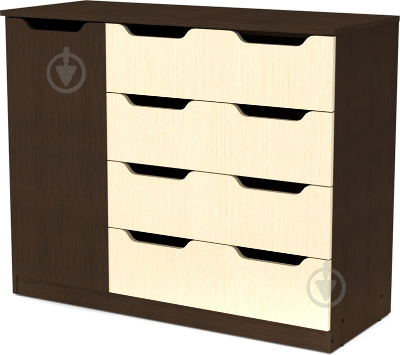 Комод Компанит 4+1М венге - фото 1 Комод Компанит 4+1М венге - фото 1