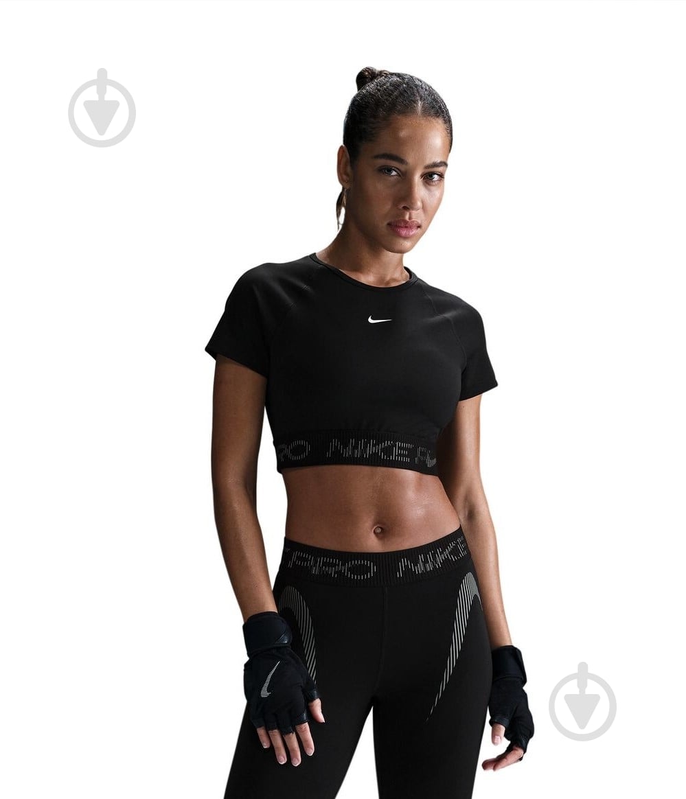 ᐉ Топ Nike W NP DF SS CROP TOP TT GX HM6369-010 р.L чорний