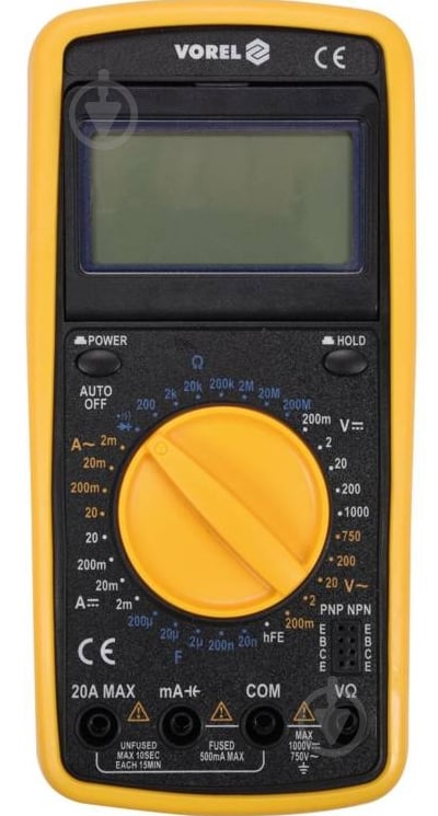 Мультиметр цифровой Vorel 81775 - фото 1