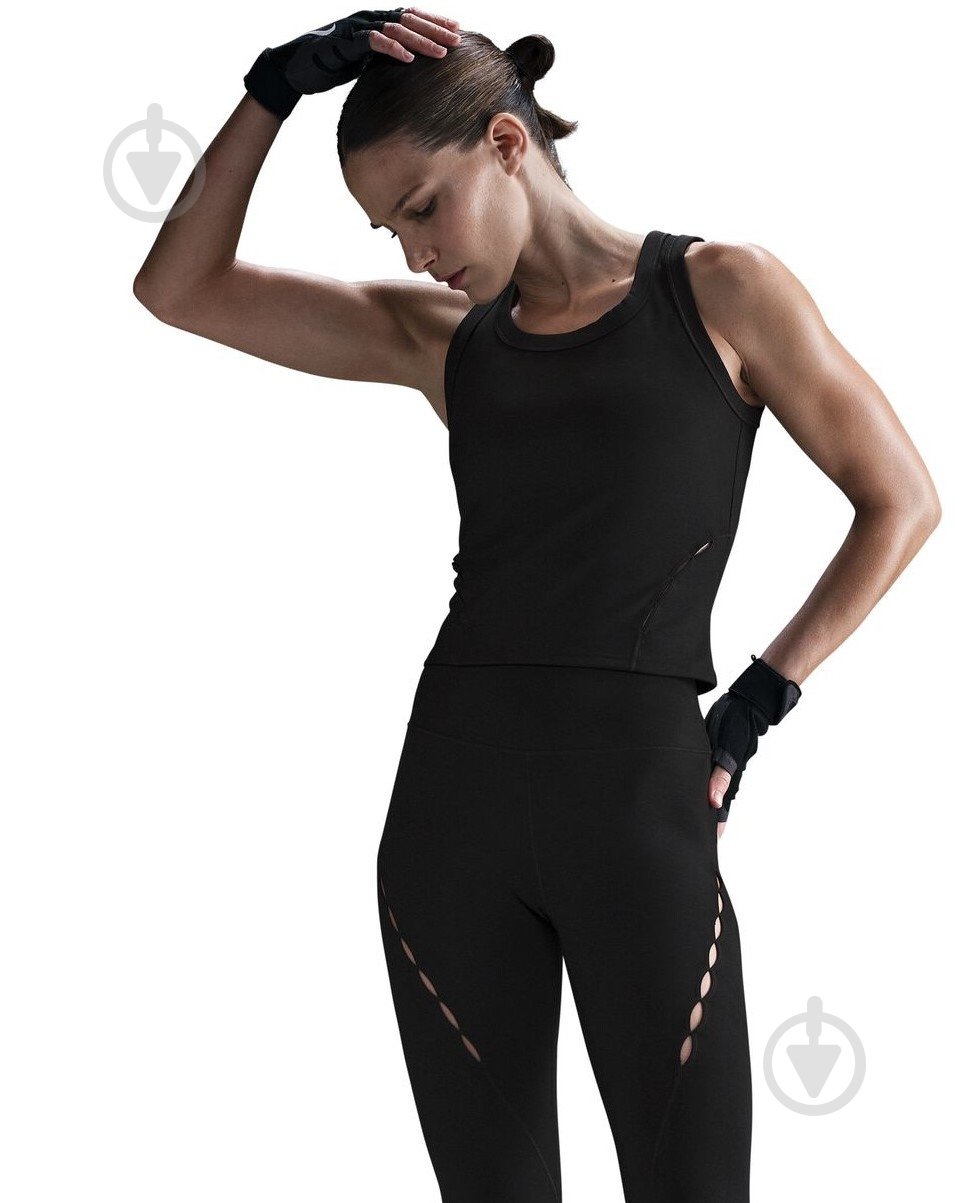 Топ Nike W NK ONE FITTED DF TANK CPSL HM6398-010 р.L черный - фото 1