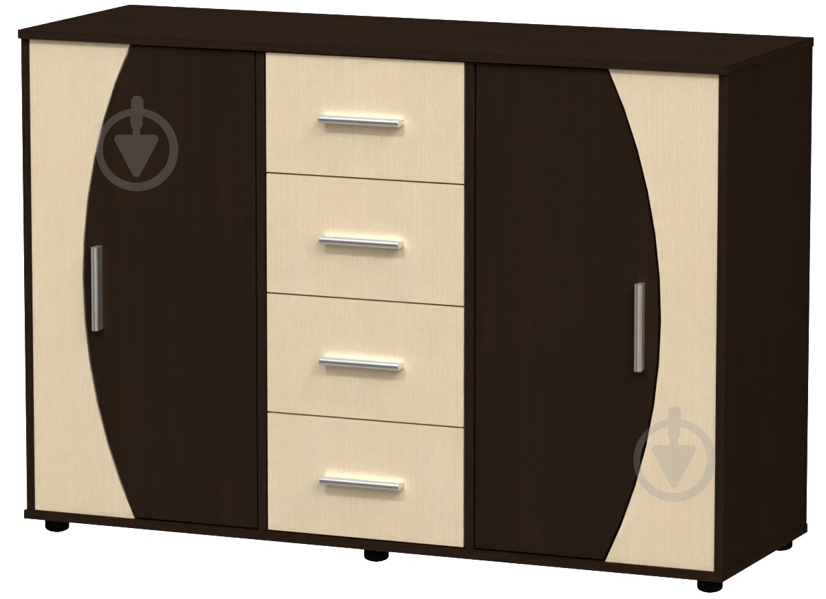 Комод Компанит 4-2-2 венге - фото 1