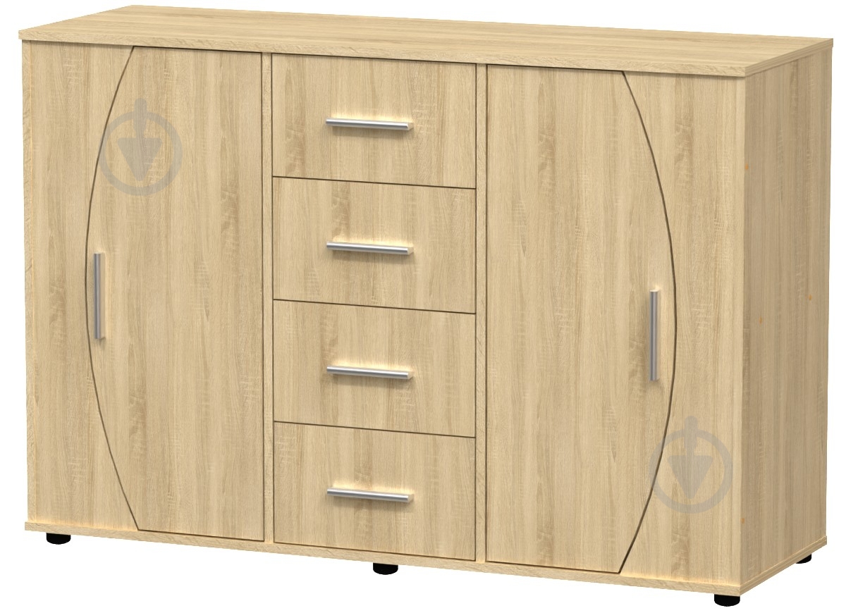 Комод Компанит 4-2-2 дуб сонома - фото 1