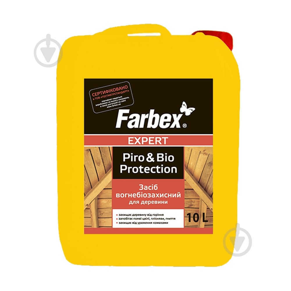 Огнебиозащита Farbex для древесины мат 10 л - фото 1