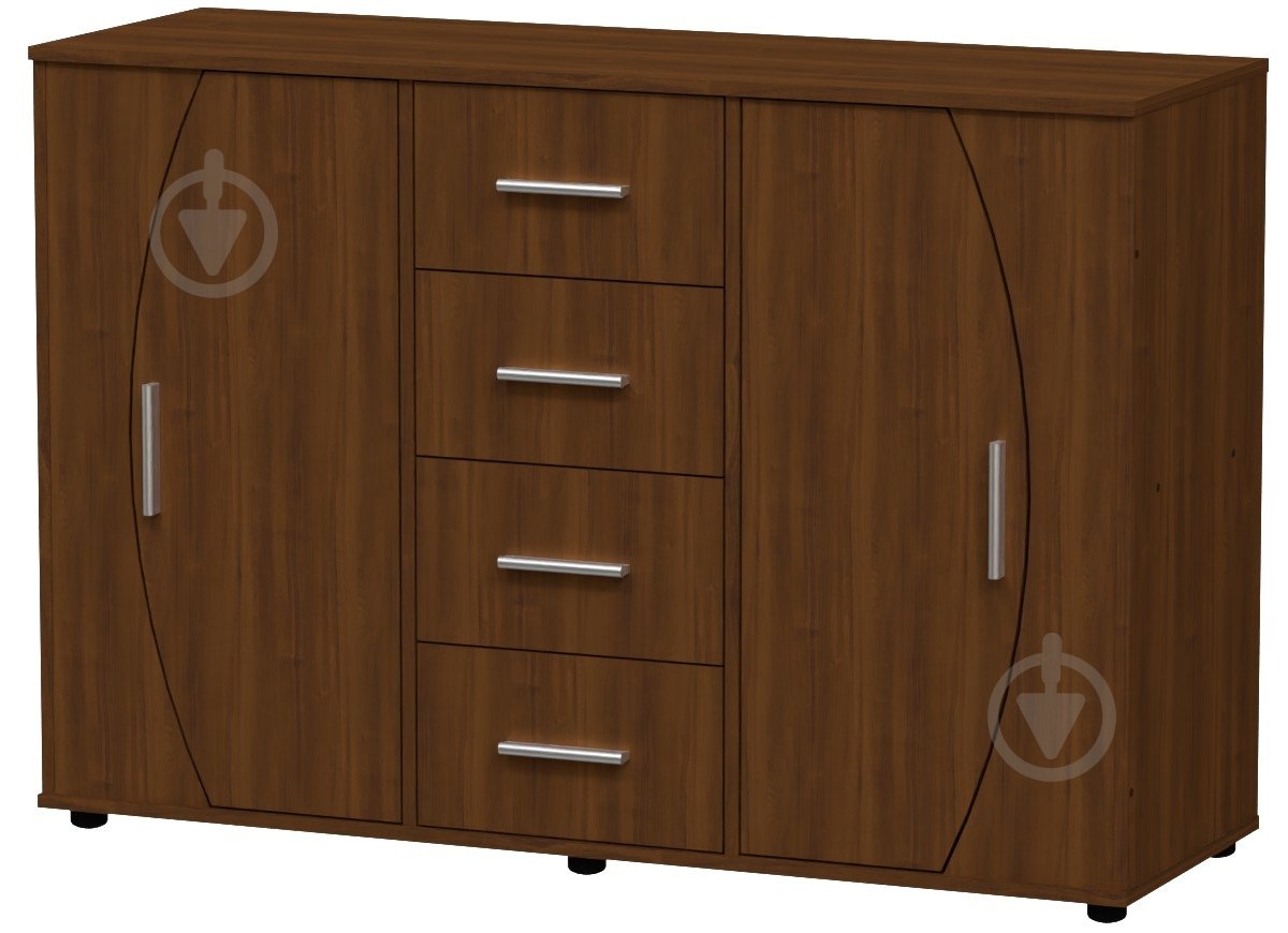 Комод Компанит 4-2-2 орех - фото 1