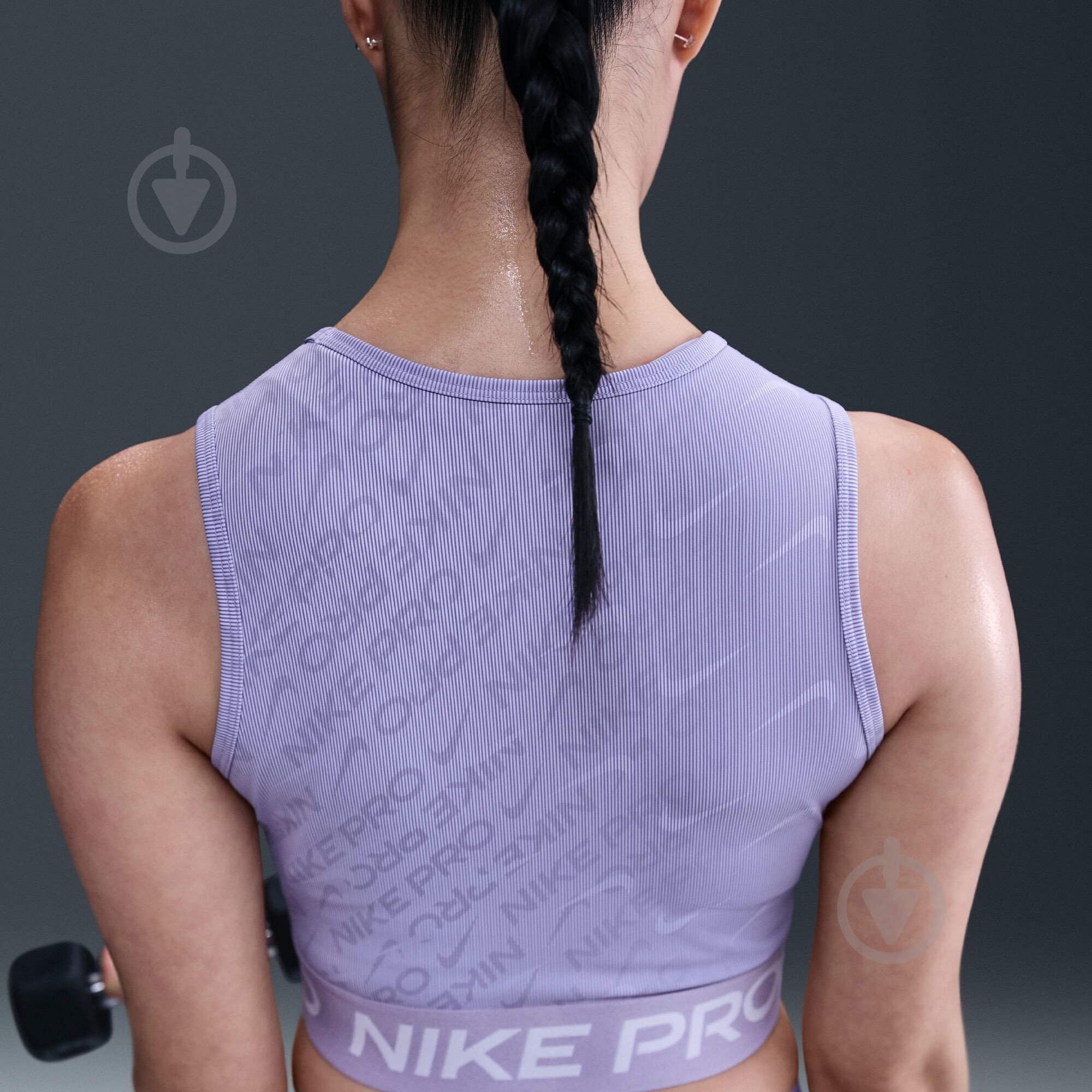 Топ Nike W NP DF CROP TANK AOP HQ5683-533 р.M фіолетовий - фото 10