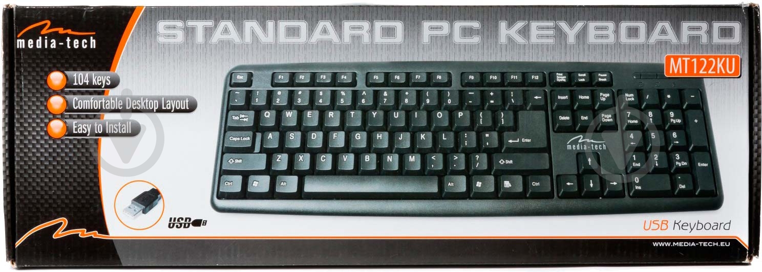 Клавиатура Media-Tech (MT122KU-RU) black - фото 2