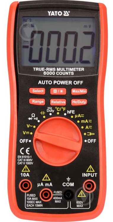 Мультиметр цифровой YATO YT-73085 - фото 1