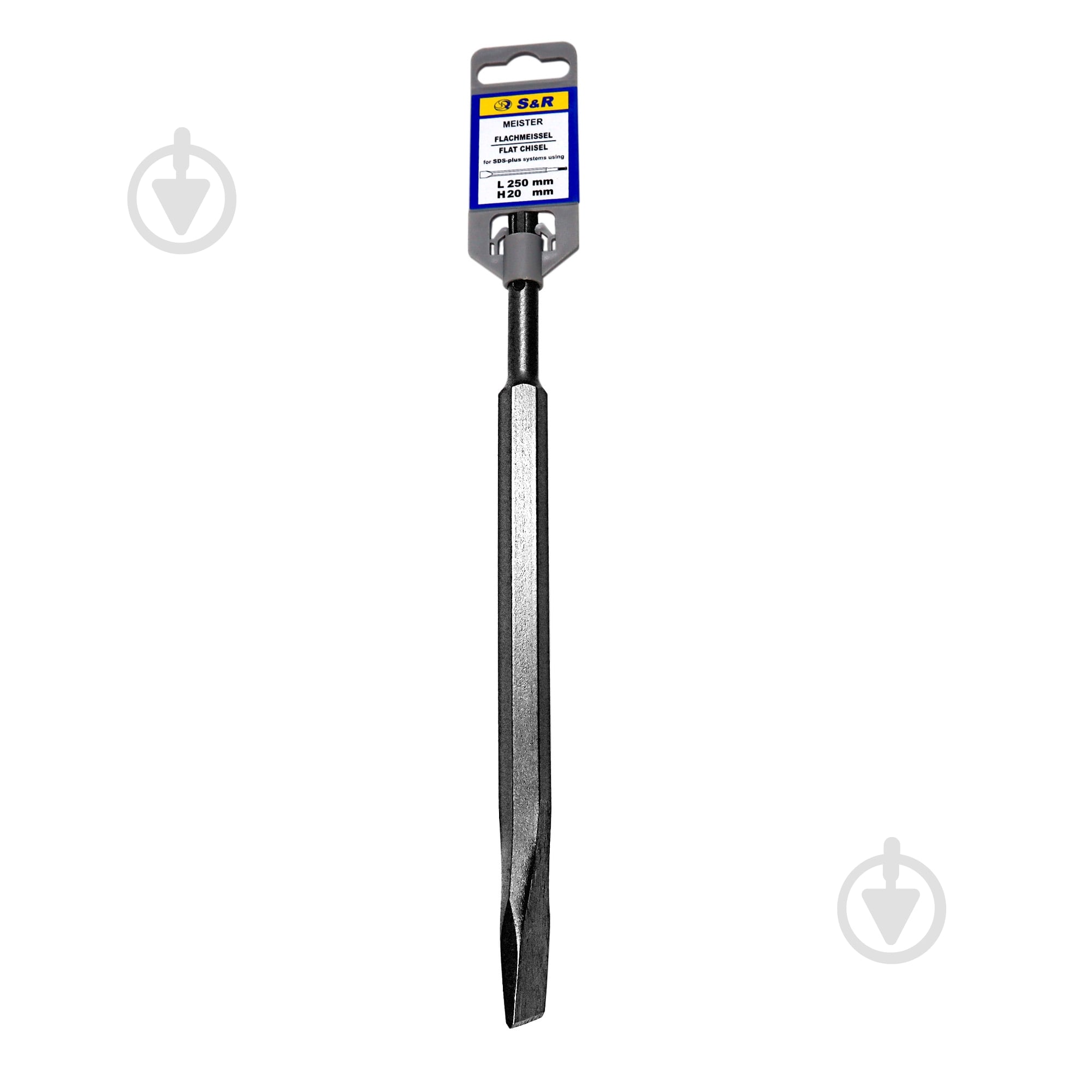 Зубило S&R SDS-plus 20x250 мм 114202250 - фото 1 Зубило S&R SDS-plus 20x250 мм 114202250 - фото 1