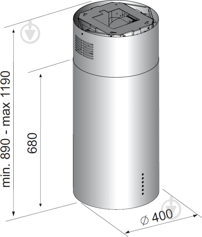 Вытяжка Zirtal KD-IS CL WH - фото 4