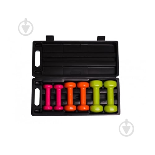 Гантелі PowerPlay PP_4103_6kg 6 кг різнокольоровий - фото 1