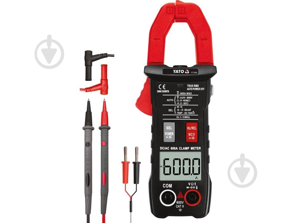 Мультиметр цифровой YATO YT-73093 - фото 3