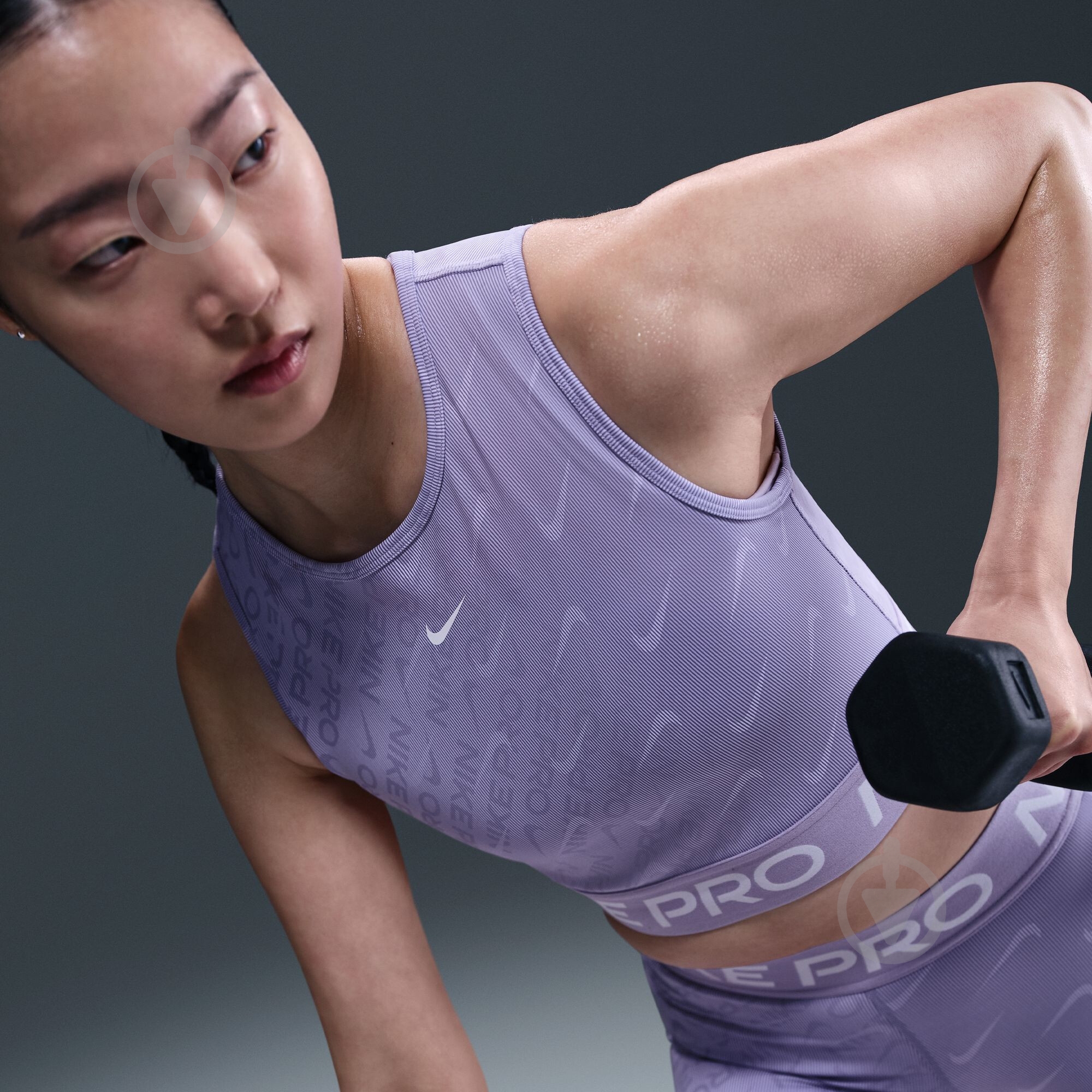 Топ Nike W NP DF CROP TANK AOP HQ5683-533 р.S фіолетовий - фото 9 Топ Nike W NP DF CROP TANK AOP HQ5683-533 р.S фіолетовий - фото 9