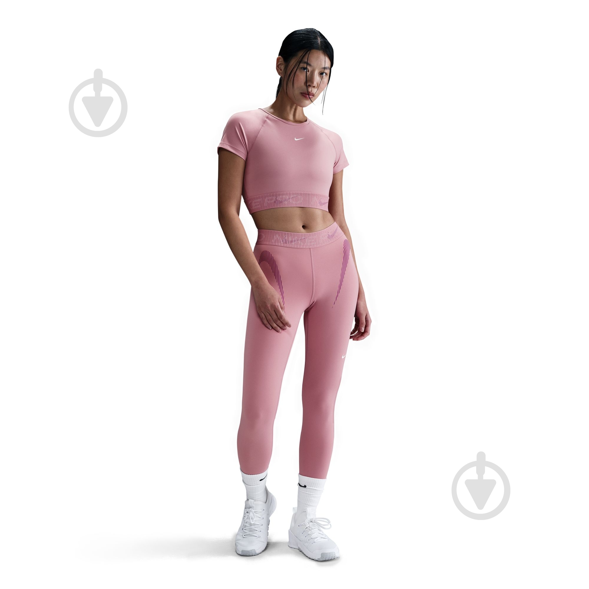 Топ W NP DF SS CROP TOP TT GX HM6369-699 р.XL рожевий - фото 2