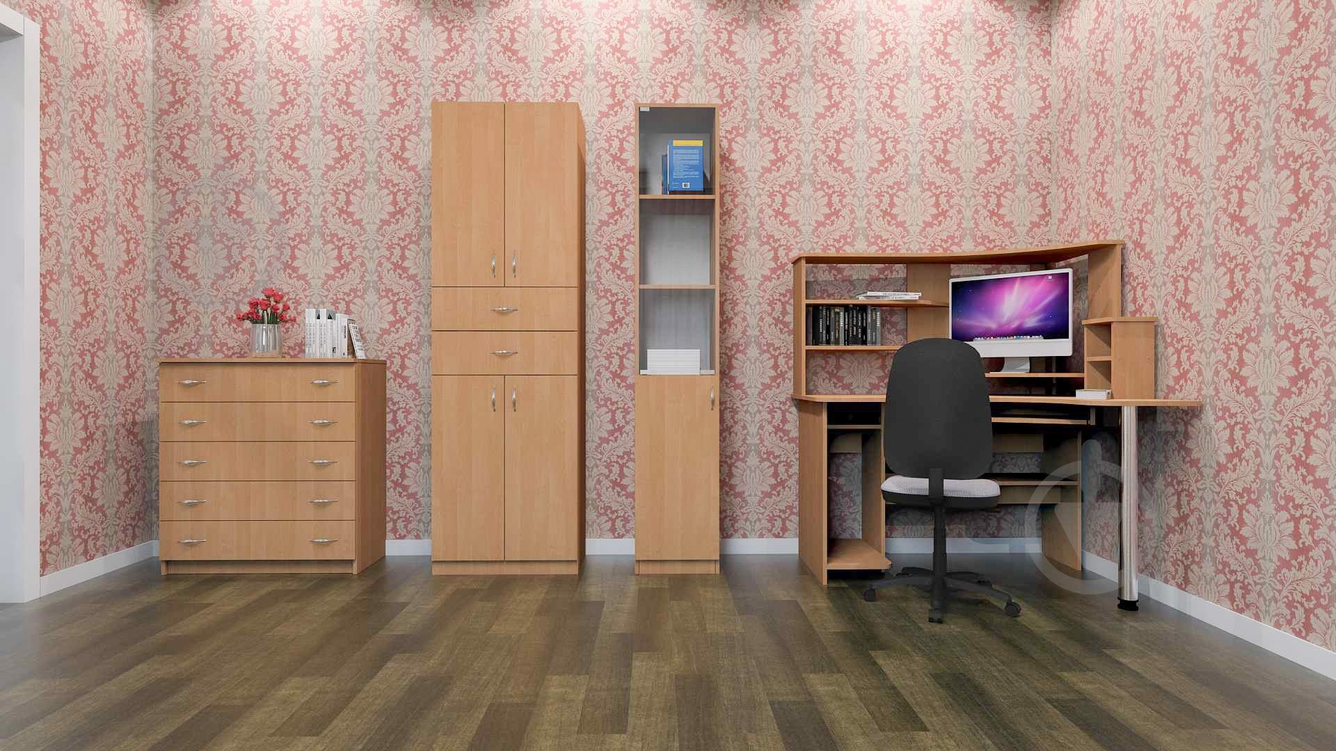 Комод Компаніт 5 венге/бежевийвенге - фото 2