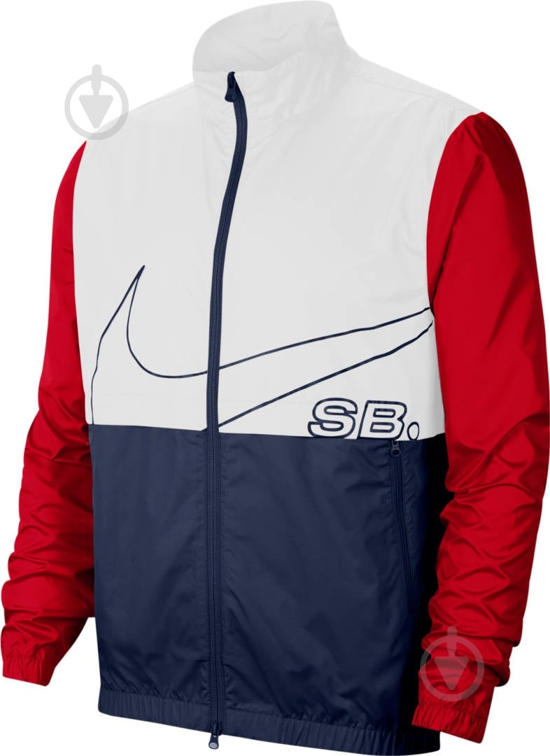 Ветровка мужская демисезонная Nike M NK SB TRACK JACKET CI2577-100 р.L белая - фото 1 Ветровка мужская демисезонная Nike M NK SB TRACK JACKET CI2577-100 р.L белая - фото 1