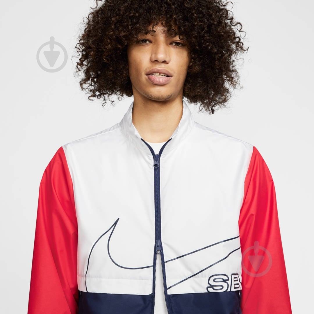 Ветровка мужская демисезонная Nike M NK SB TRACK JACKET CI2577-100 р.L белая - фото 5 Ветровка мужская демисезонная Nike M NK SB TRACK JACKET CI2577-100 р.L белая - фото 5